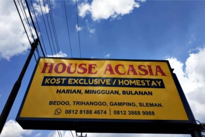 Jasa Pembuatan Papan Nama Homestay Jogja